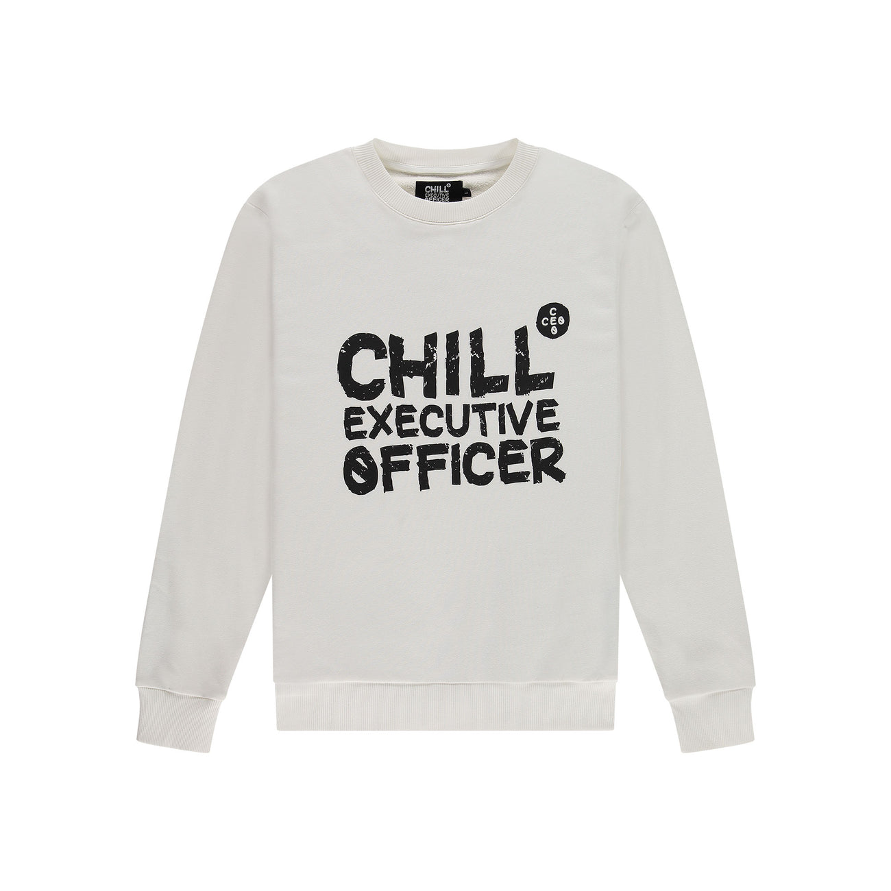 Chill Executive Officer Sweater White