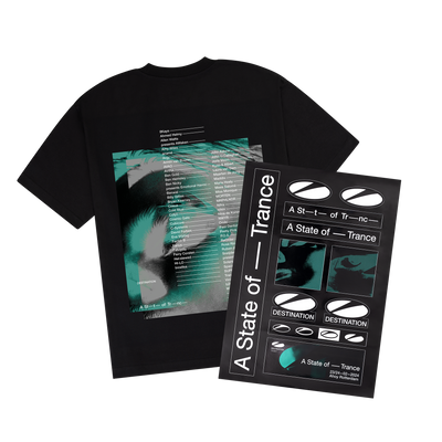 A State of Trance DESTINATION - Line up Tee & Sticker Pack Combi Deal