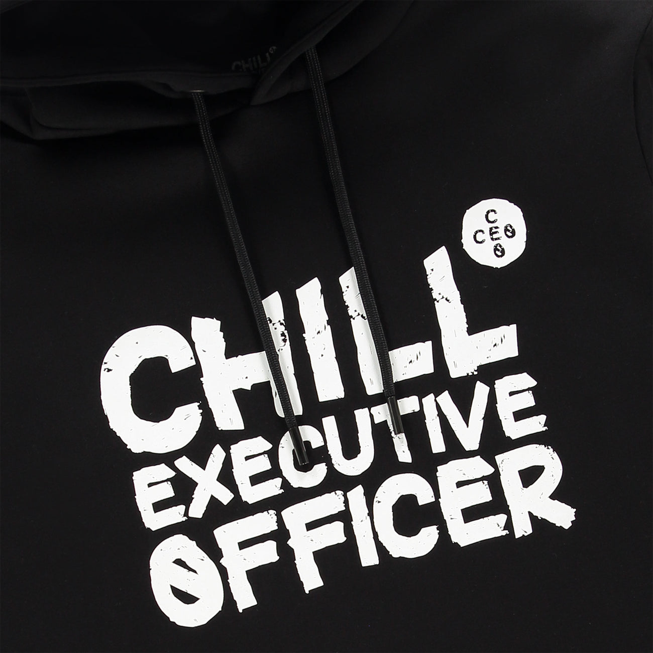 Chill Executive Officer Logo Hoodie Black